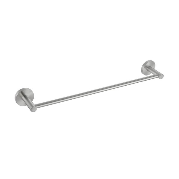 Kibi Circular Bathroom 18" Towel Bar - Brush Nickel KBA1407BN